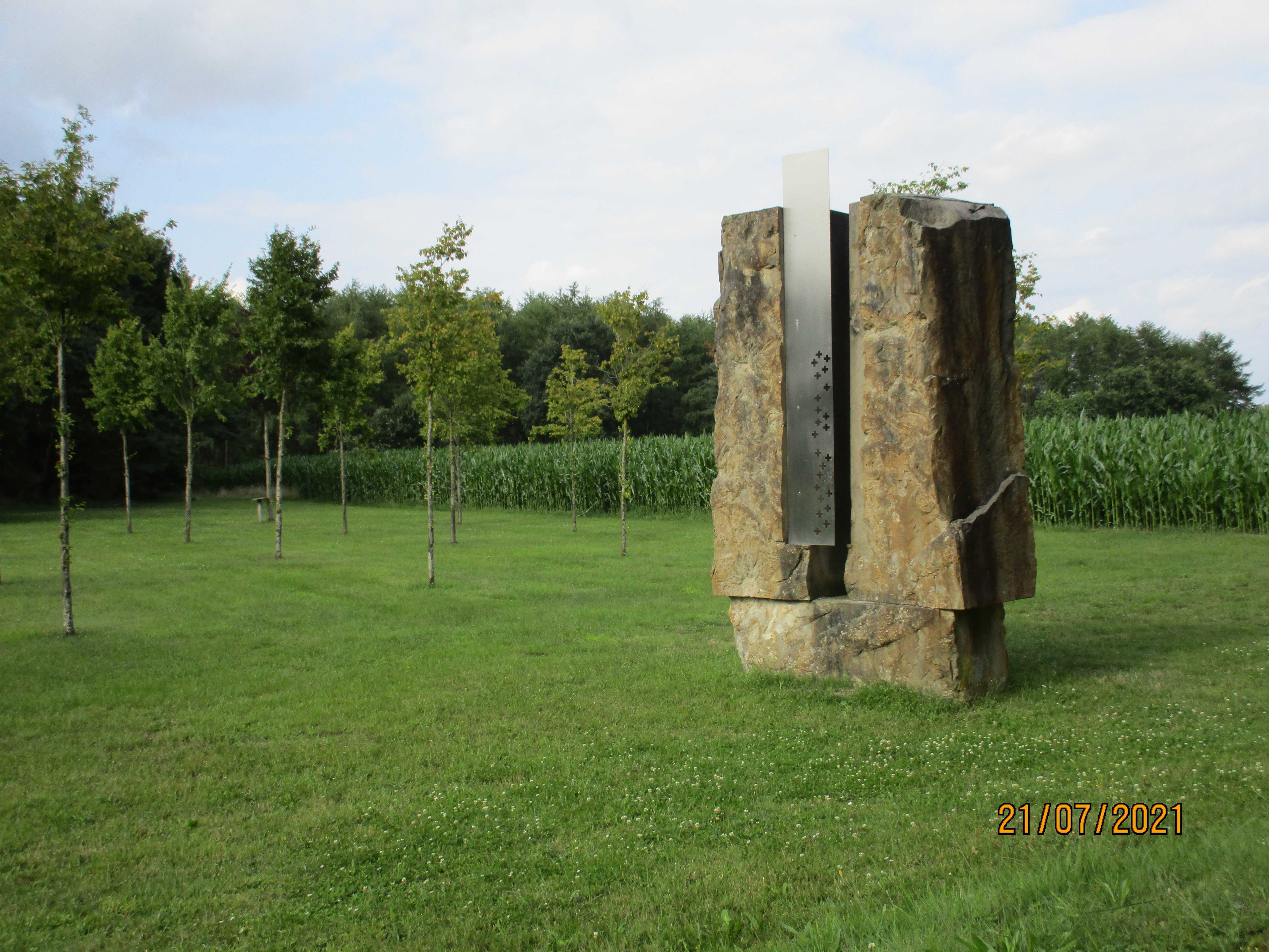 Emsradweg Lathen Transrapid das Denkmal zur Erinnerng an das große Unglück