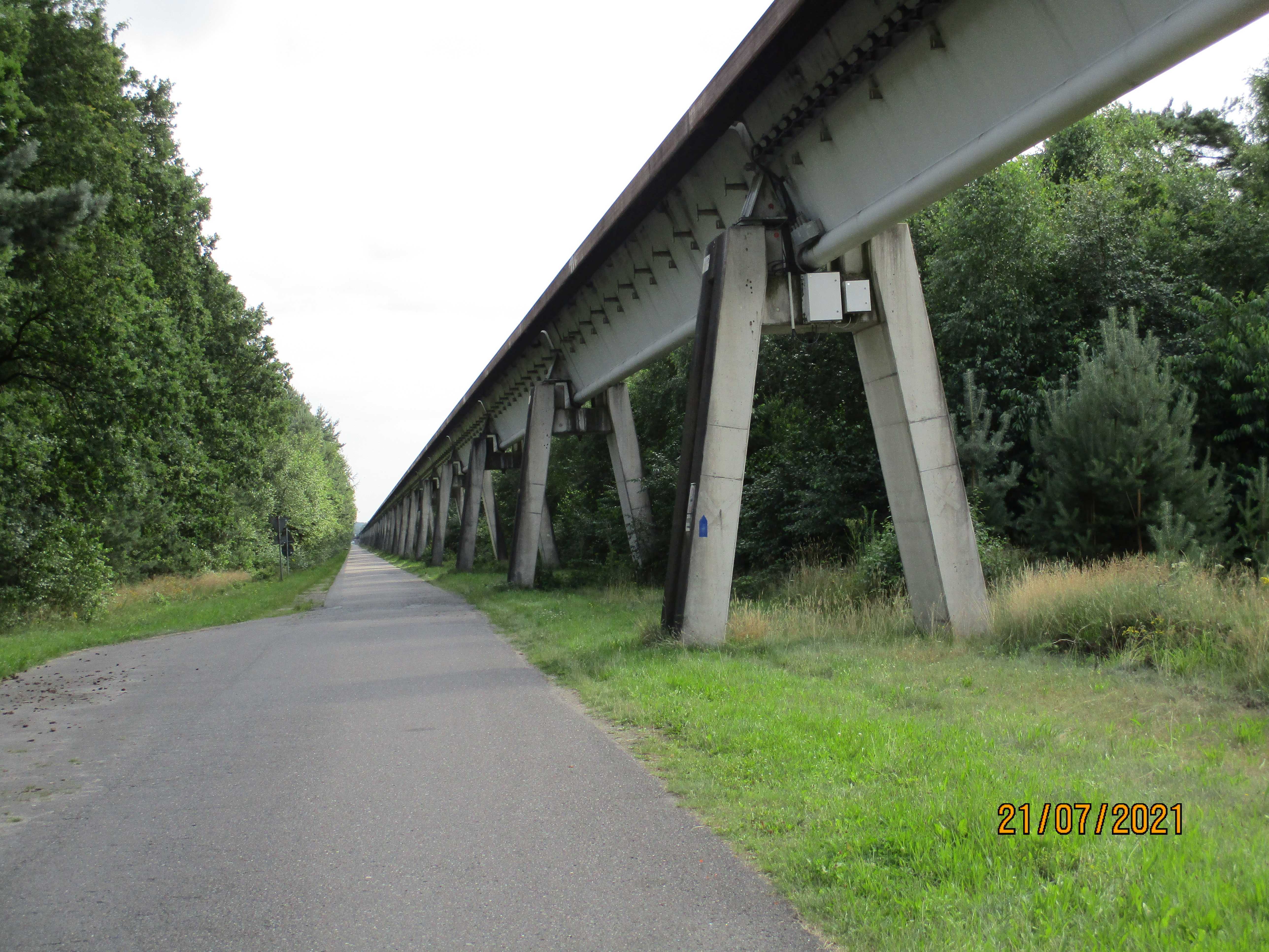 EmsRadweg an der Transrapid Versuchsstrecke Lathen